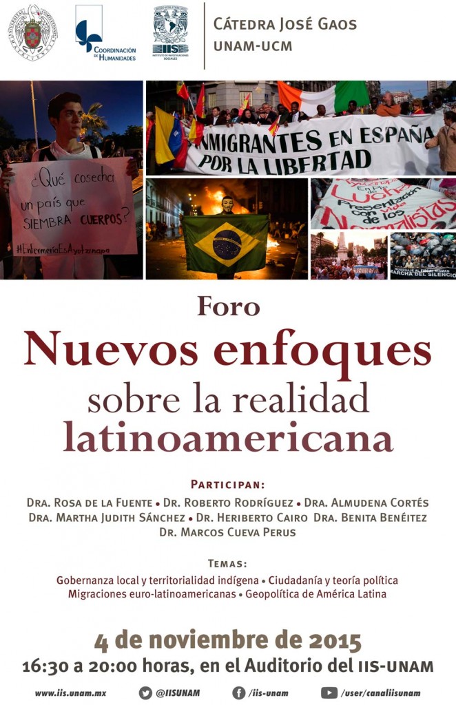 FORO NUEVOS ENFOQUES IIS UNAM