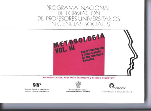 Metodología Vol. III. Experimentación y observación en las Ciencias Sociales.