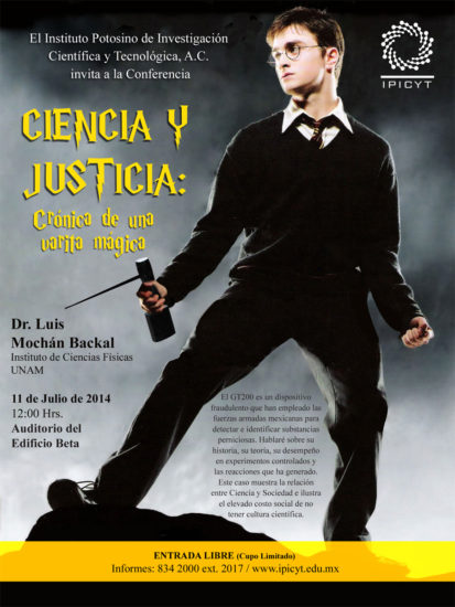 Conferencia: «Ciencia y Justicia: Crónica de una Varita Mágica» – IPICYT