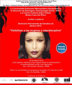 Visibilizar a las mujeres e interdisciplina UAM A