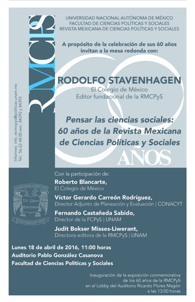 Cartel RMCPyS 60 años