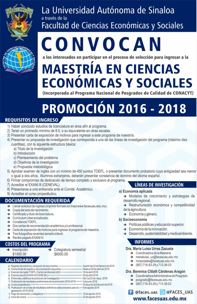 poster maestria 2016 - 2018