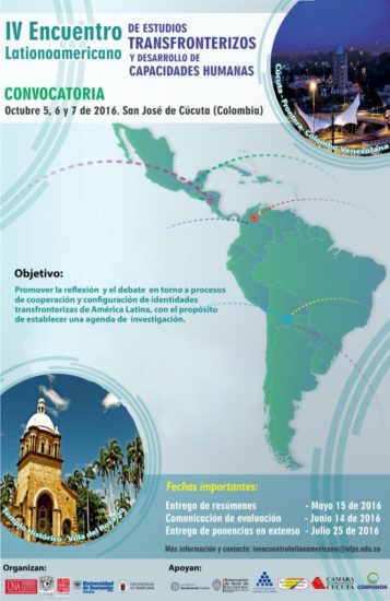 IV Encuentro Latinoamericano de estudios transfronterizos y desarrollo de capacidades humanas | Costa Rica, México, Colombia y Venezuela