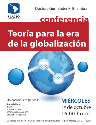 Convocatoria para la Conferencia: Teoría para la era de la Globalización