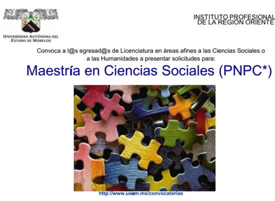 Maestría en Ciencia Sociales – UAEM