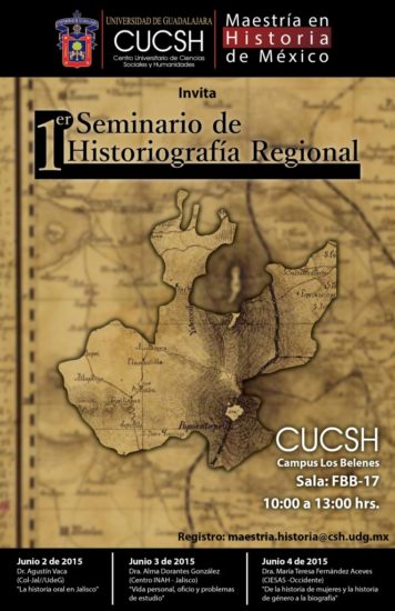1er. Seminario de Historiografía Regional | CUCSH | UDG