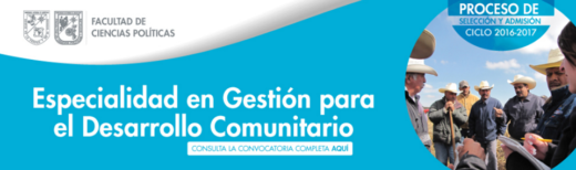 Especialidad en Gestión para el Desarrollo Comunitario