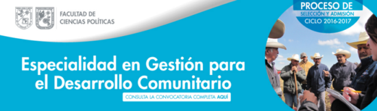 Especialidad en Gestión para el Desarrollo Comunitario
