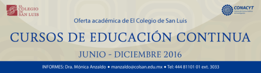 Cursos de Educación Continua 2016