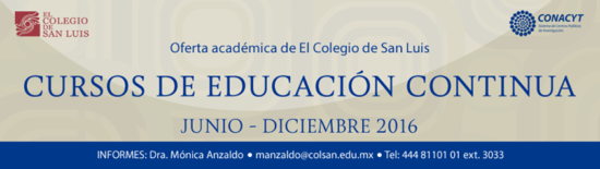 Cursos de Educación Continua 2016