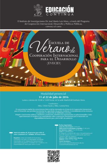 Escuela de Verano de Cooperación Internacional para el Desarrollo