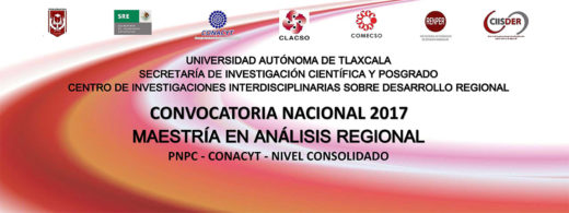 Maestría en Análisis Regional 2017