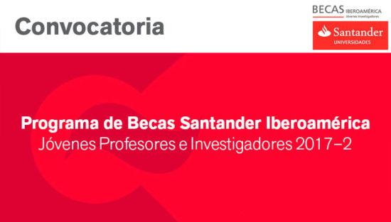 Becas Santander Iberoamérica Jóvenes Profesores e Investigadores 2017-2