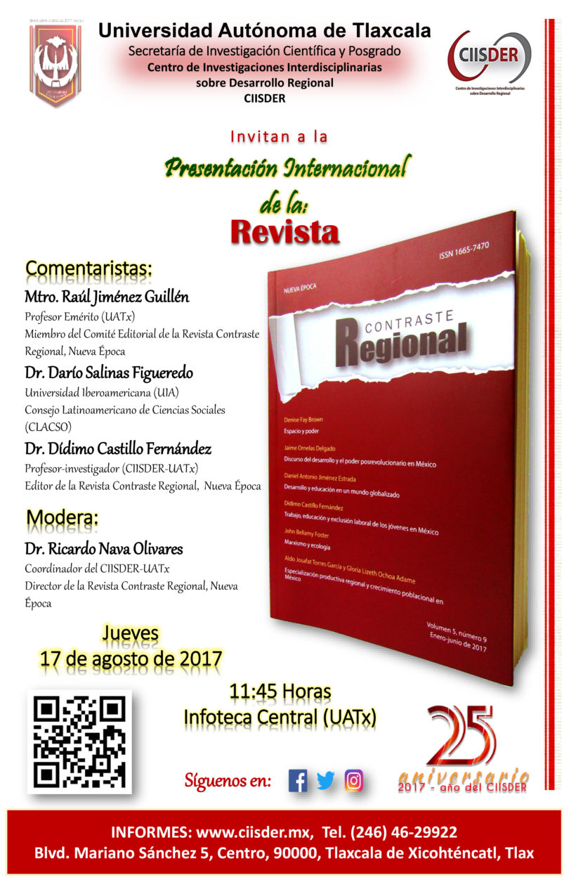 Presentación Revista Contraste Regional