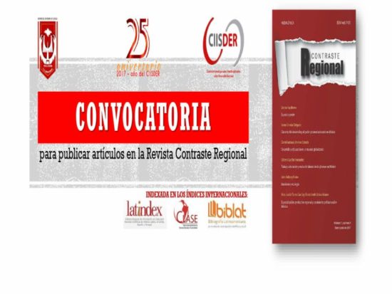 Convocatoria Revista Contraste Regional