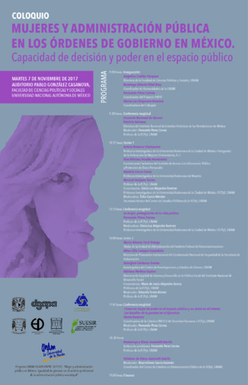 Coloquio Mujeres y Administración Pública