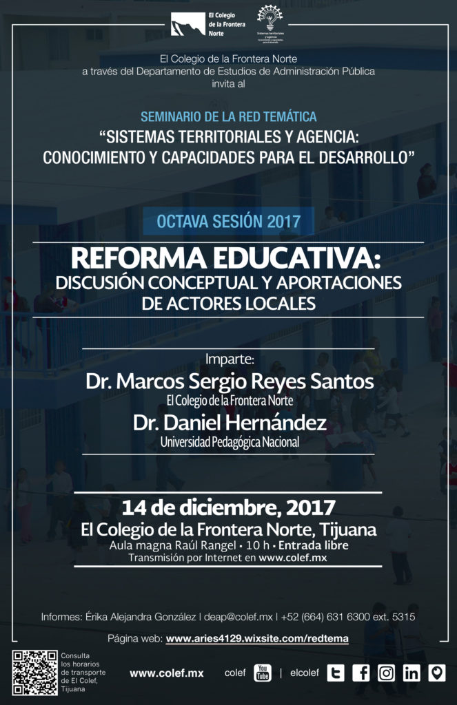 Cartel Reforma Educativa: discusión y aportaciones