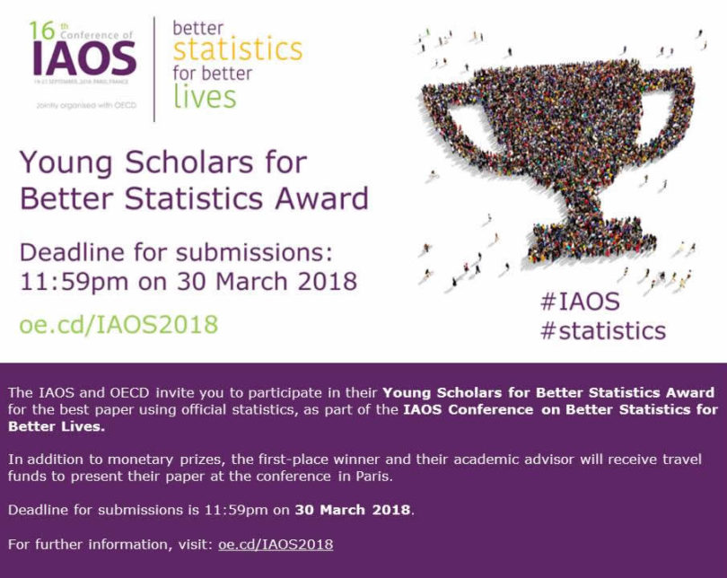 Young scholars for better statistics award