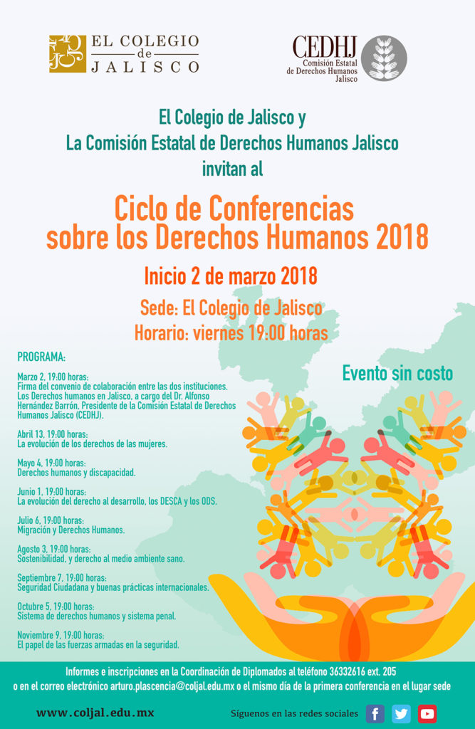 Cartel Ciclo de Conferencias sobre los Derechos Humanos 2018