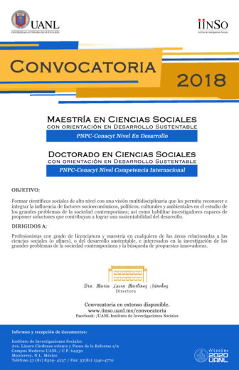 Maestría en Ciencias Sociales