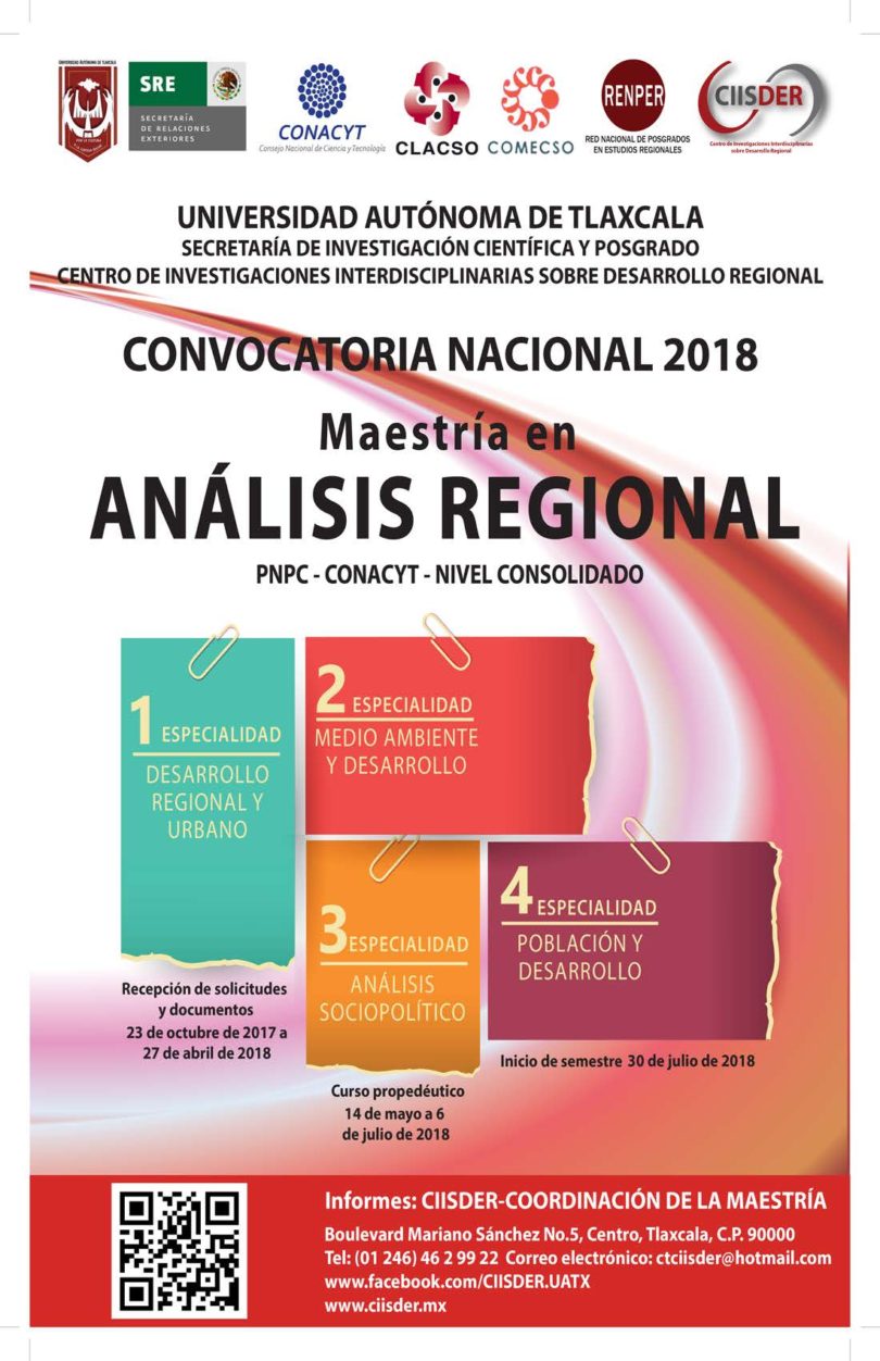 Maestría en Análisis Regional UATx