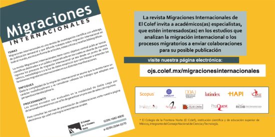 Migraciones Internacionales No. 34