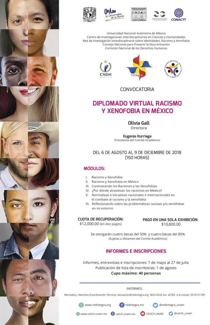 Diplomado virtual: Racismo y Xenofobia en México