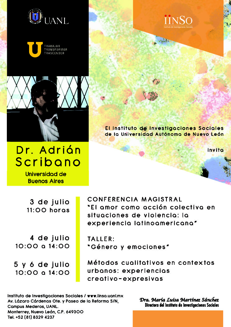 Conferencia magistral Dr. Adrián Scribano