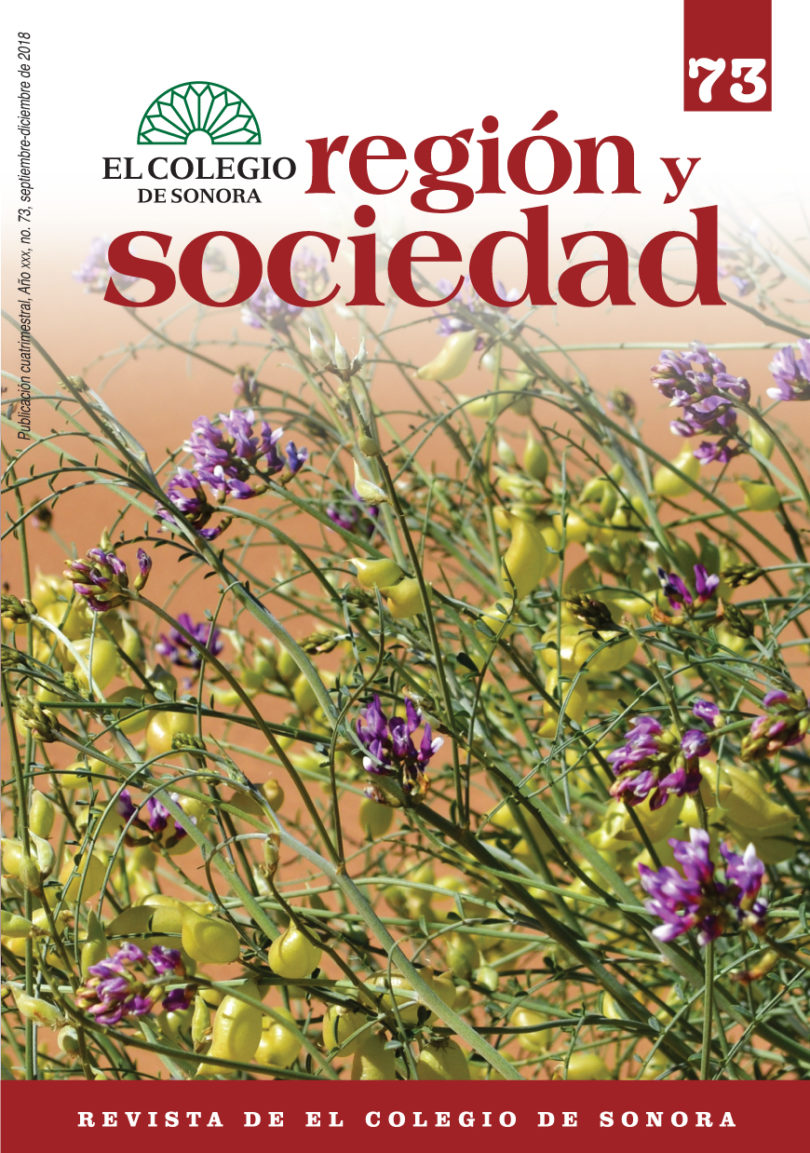 Región y Sociedad No. 73 | COLSON