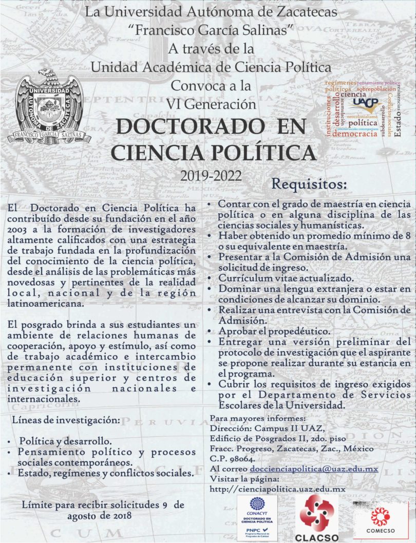 Doctorado en Ciencia Política | UAZ