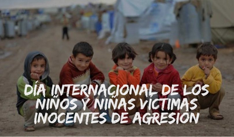 Día internacional de los niños y niñas víctimas inocentes de agresión