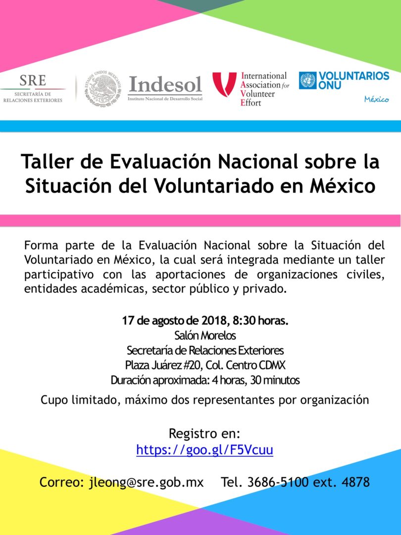 Taller evaluación sobre la situación del voluntariado