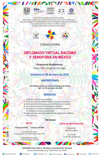 Diplomado Virtual Racismo y Xenofobia en México