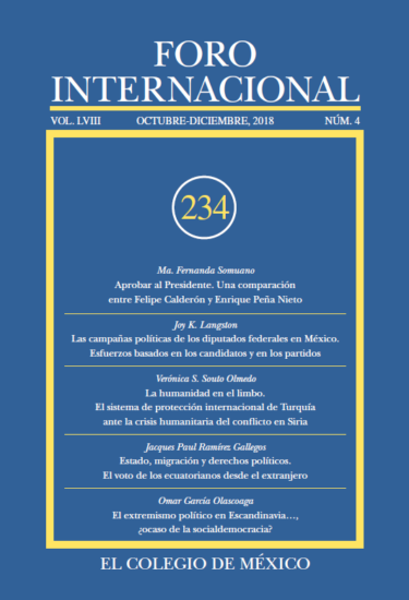 Foro Internacional, vol. LVIII, núm. 4