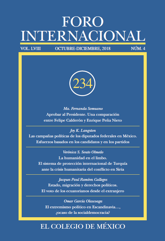 Portada de Foro Internacional, núm. 4