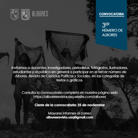 Convocatoria 3er número de la Revista Albores