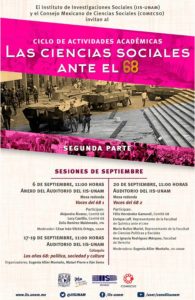 Las Ciencias Sociales ante el 68 | septiembre