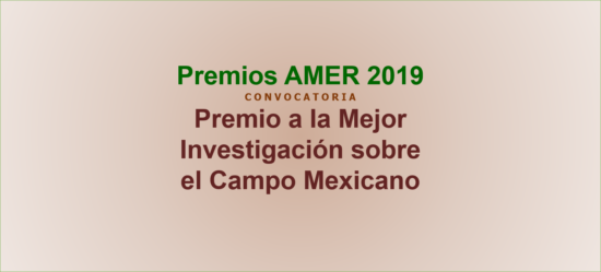 Premio a la investigación sobre el campo mexicano