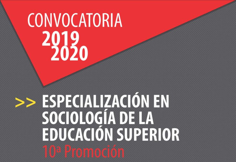 Especialización Sociología de la Educación