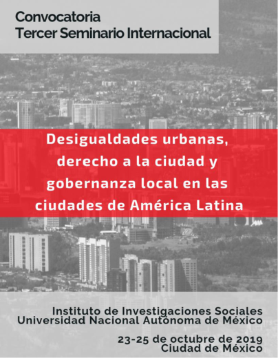 Seminario Internacional Desigualdades urbanas