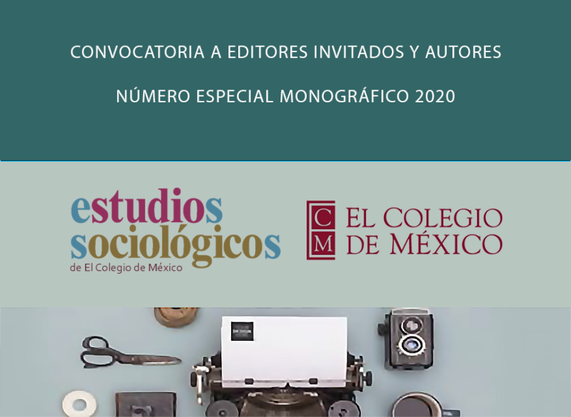 Convocatoria revista Estudios Sociológicos