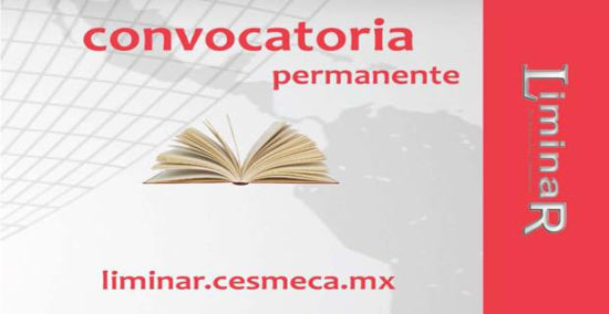 Convocatoria permanente Revista LiminaR