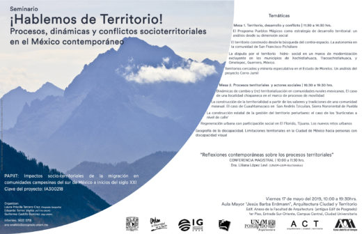 Seminario ¡Hablemos de territorio!