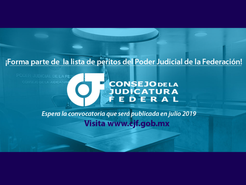 Comunicado para ser parte de la lista de peritos del PJF