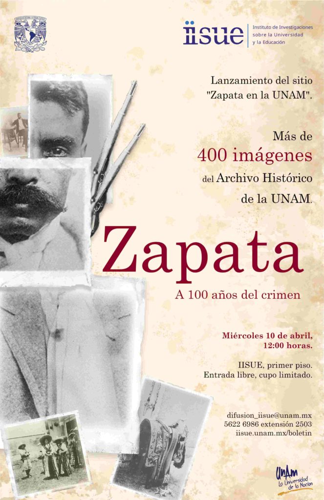 Zapata en la UNAM. A 100 años del crimen