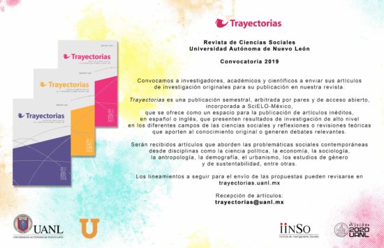 Convocatoria Revista Trayectorias UANL