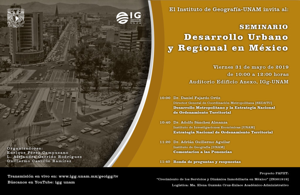 Seminario Desarrollo urbano y regional