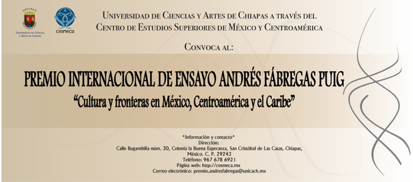 Premio Internacional de Ensayo Andrés Fábregas Puig