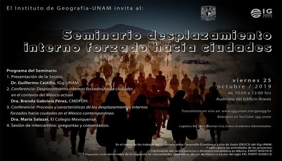 Seminario desplazamiento interno forzado hacia ciudades