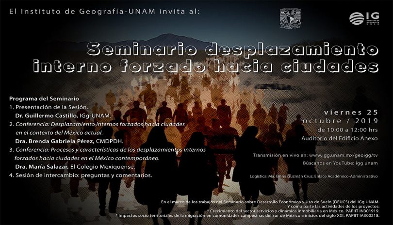 Seminario desplazamiento interno forzado hacia ciudades
